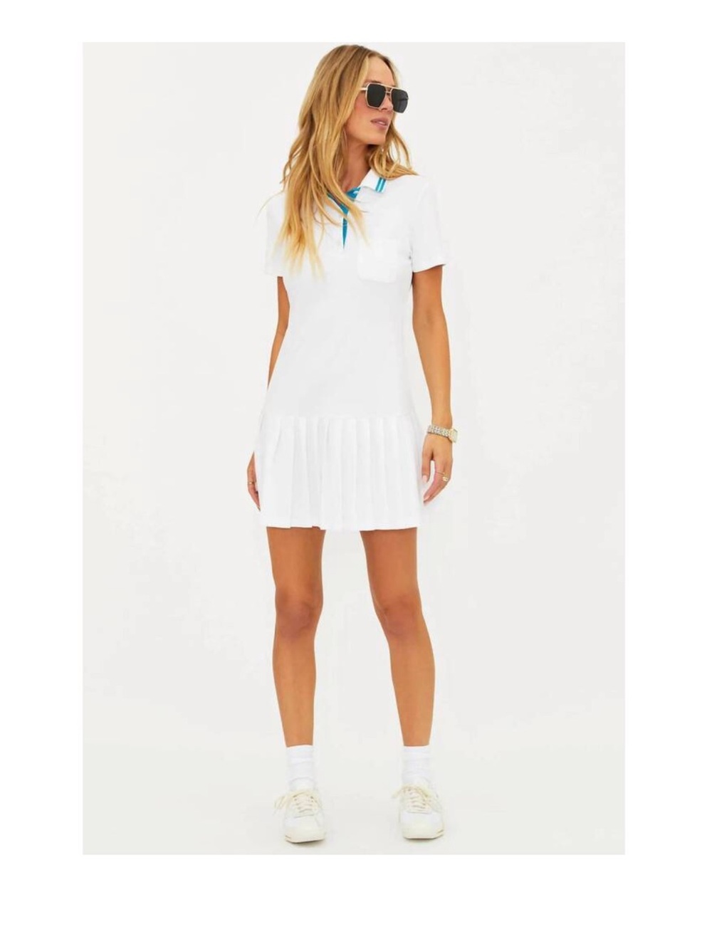 NWT Beach Riot White Minette Mini Pleated Tennis Dress size Small - Picture 3 of 12